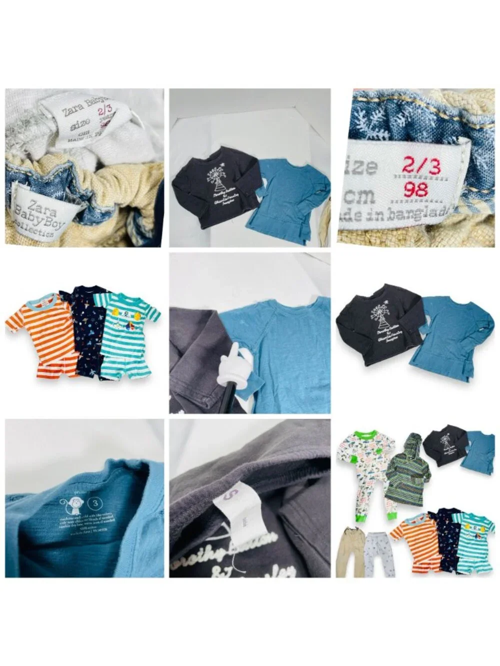 Toddler Boys Hanna Andersson + Zara + Tea Collection Bundle Lot 2T / 3T